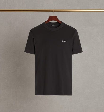 Camiseta de Algodón Negra