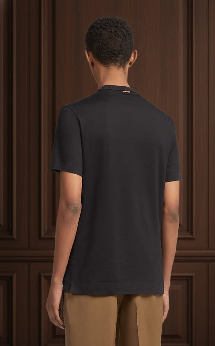 Camiseta de Algodón Negra