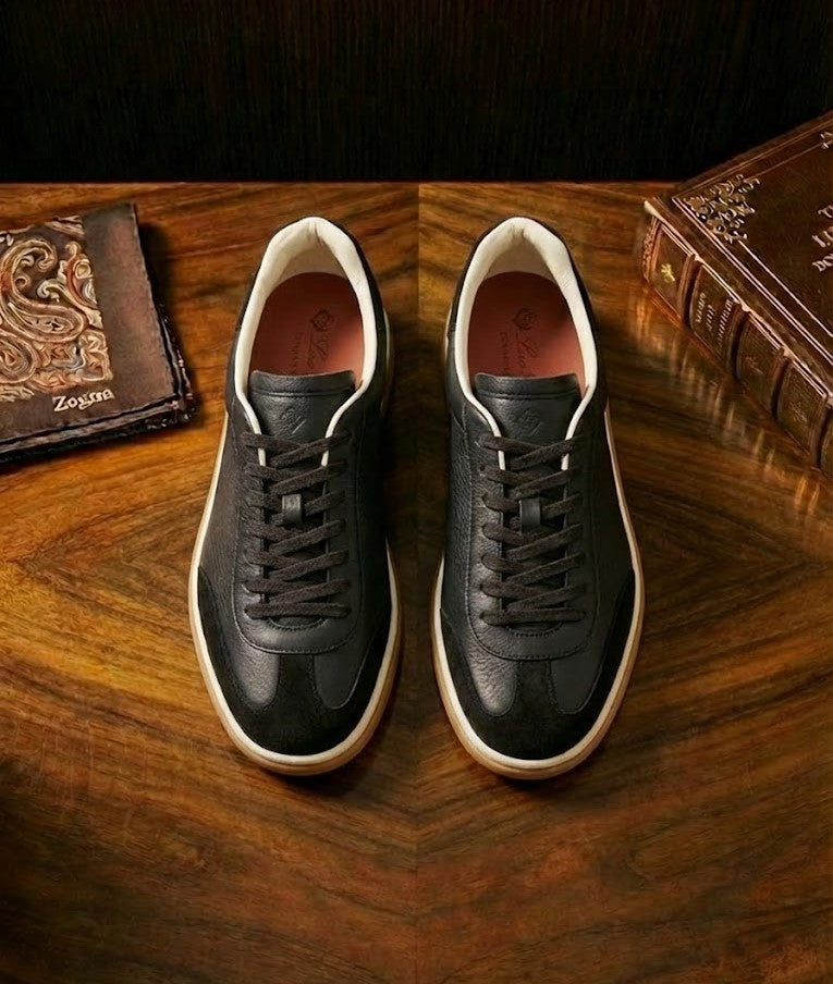 Black Tennis Walk Sneaker