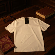 Zegna T-Shirt Plain Logo — Blanco