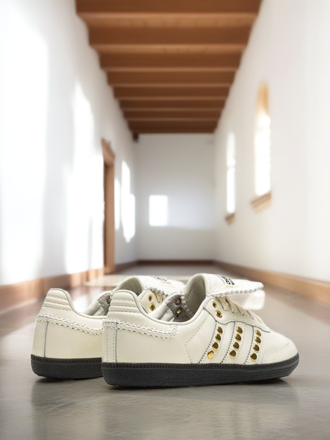 Wales Bonner Studded Samba — Cream · 1/750 GRAIL