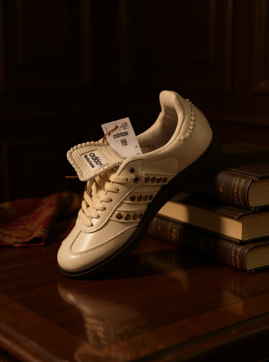 Wales Bonner Studded Samba — Cream · 1/750 GRAIL