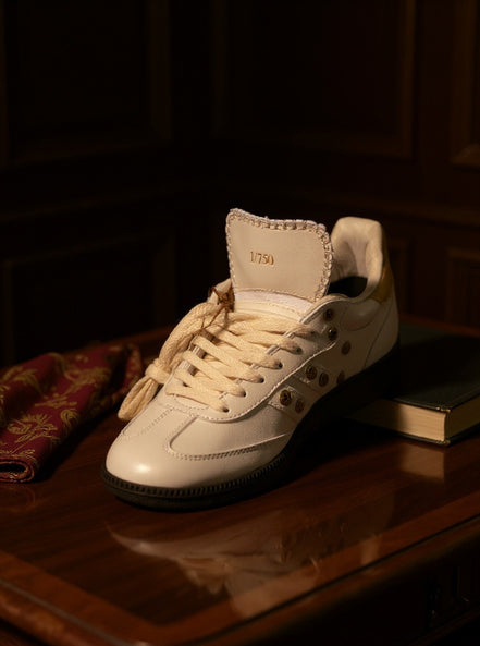 Wales Bonner Studded Samba — Cream · 1/750 GRAIL